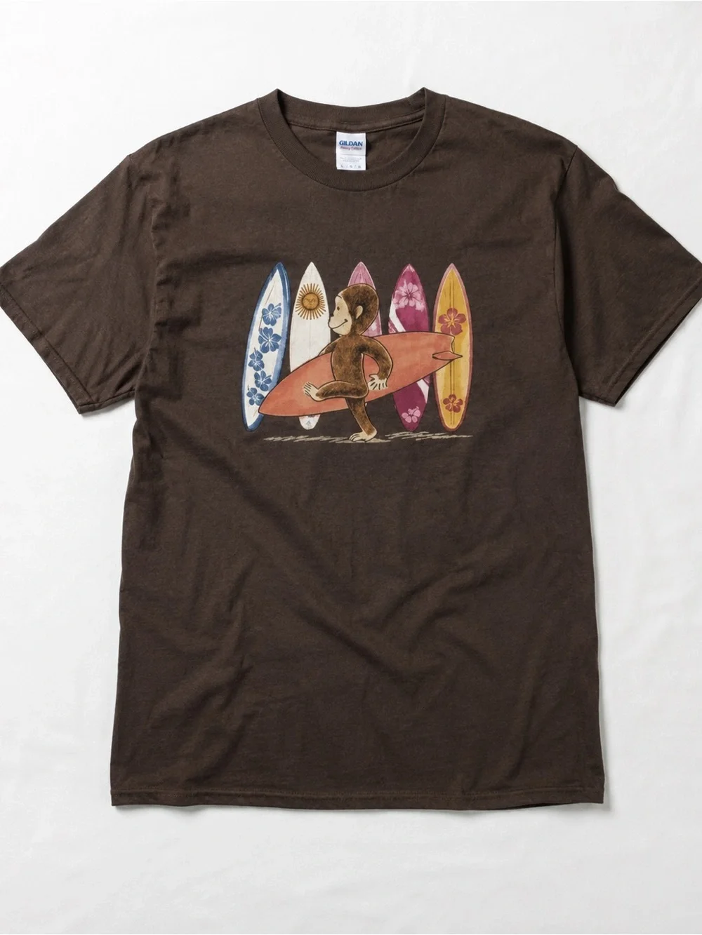 Gildan Brown Classic Crewneck Tee UNISEX SIZE L